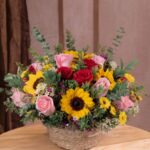 Canasta Floral Koral